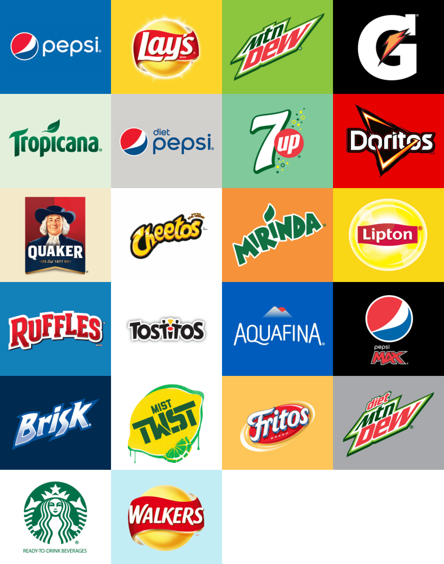 22 PepsiCo brands earning more than $1 billion each.