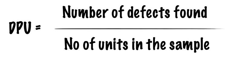 Defects Per Unit