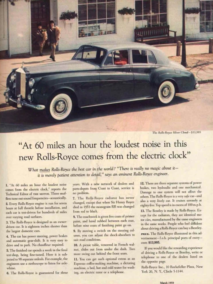 Rolls-Royce advert