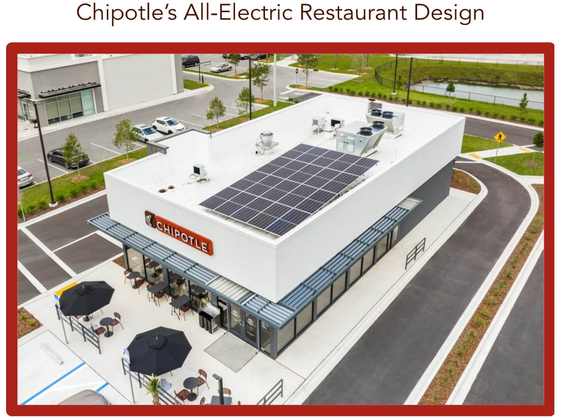Chipotle's all electric restaurant