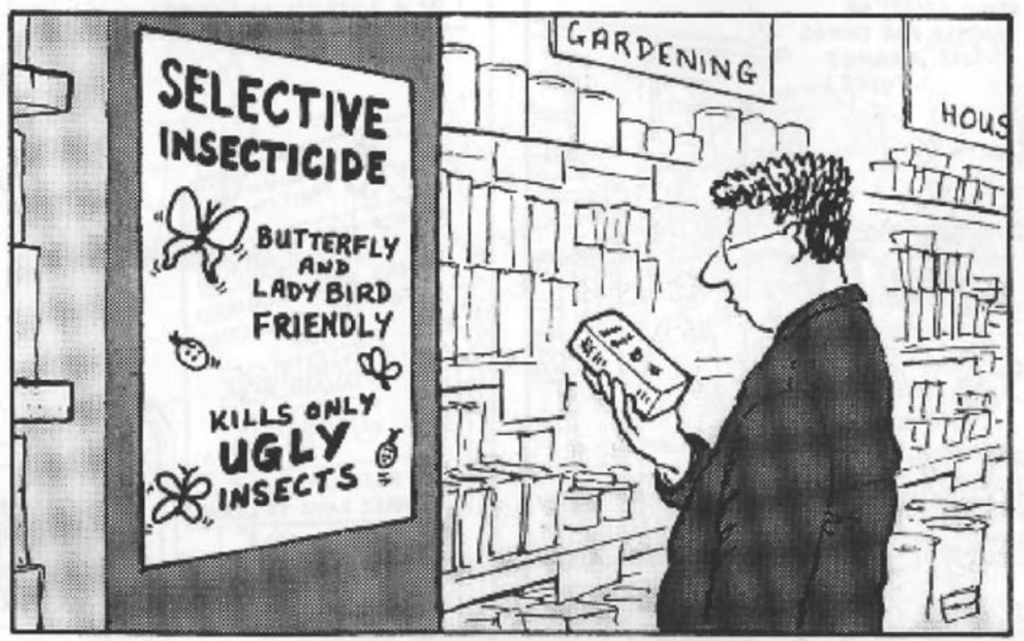 Funny insecticide comic