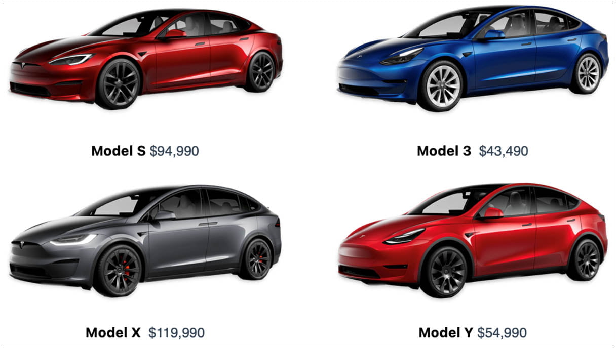 Tesla car models