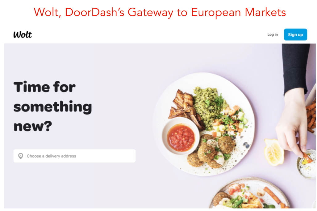 Wolt Doordash gateway to European markets